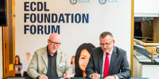 Christer Berg och Damien O'Sullivan, vd ECDL - ICDL Foundation