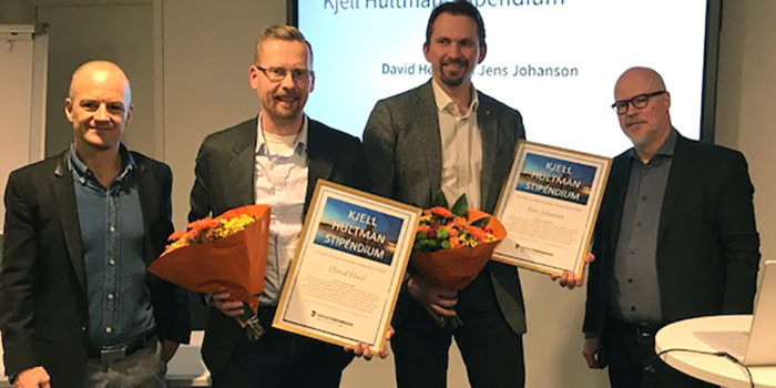 Årets Kjell Hultman-pris till David Heed och Jens Johanson